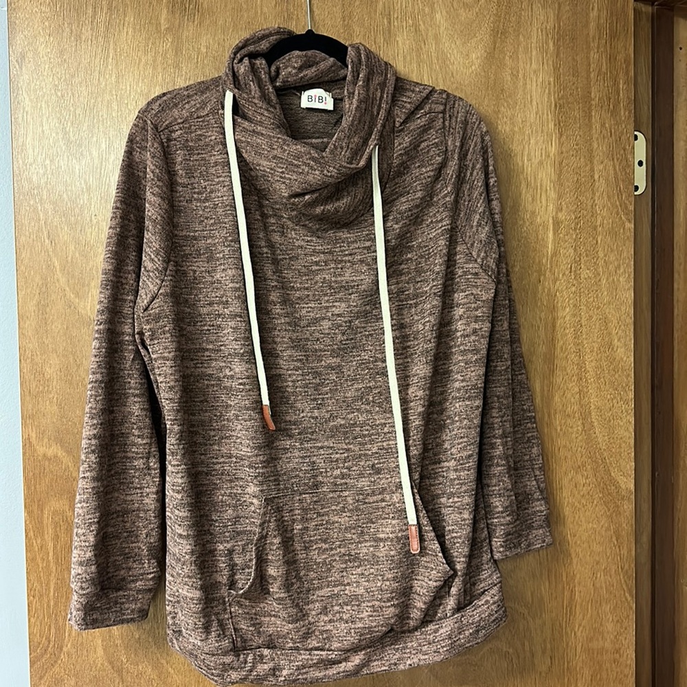 Cowl neck sweatshirt